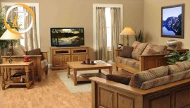 Bàn ghế gỗ phòng khách- điểm nhấn giúp không gian thêm đẹp sang