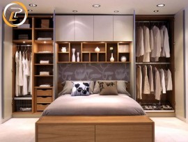 Ưu điểm của giường gỗ thông minh kết hợp tủ quần áo 