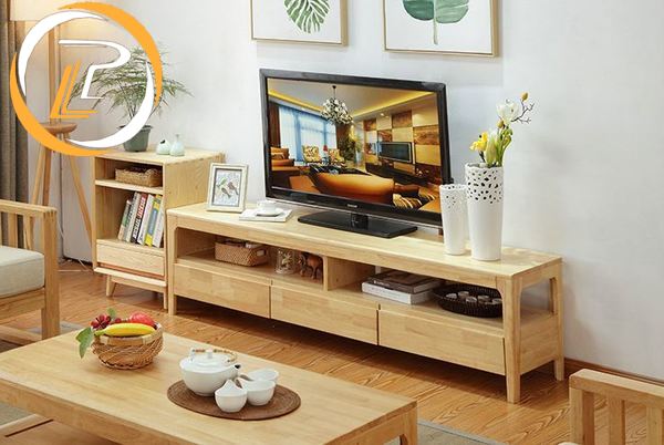 4 lý do bạn nên chọn kệ tivi phòng khách gỗ tự nhiên