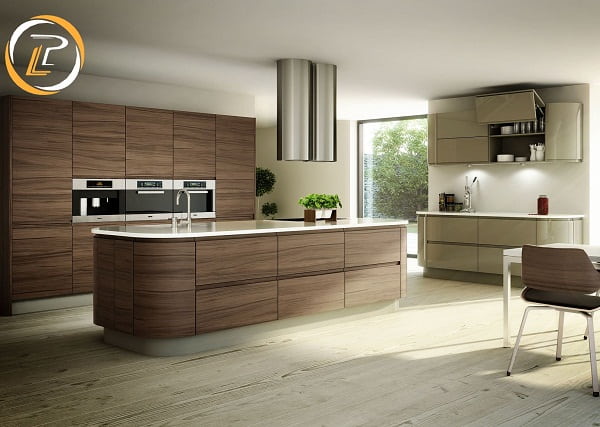 Mẫu nội thất phòng bếp gỗ tự nhiên hiện đại đẹp khẳng định đẳng cấp gia chủ