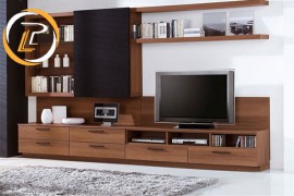 Tìm hiểu ưu nhược điểm kệ tivi gỗ tự nhiên trong không gian phòng khách