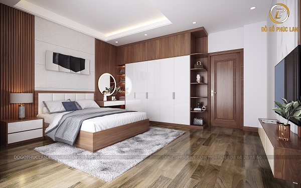 Đã mắt với mẫu nội thất phòng ngủ gỗ công nghiệp đẹp miễn chê