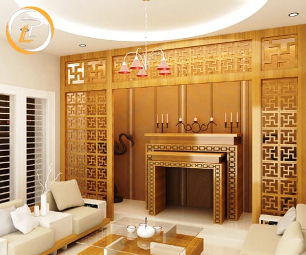 Mẫu nội thất phòng thờ gỗ tự nhiên hiện đại đẹp cho chung cư – xem ngay!
