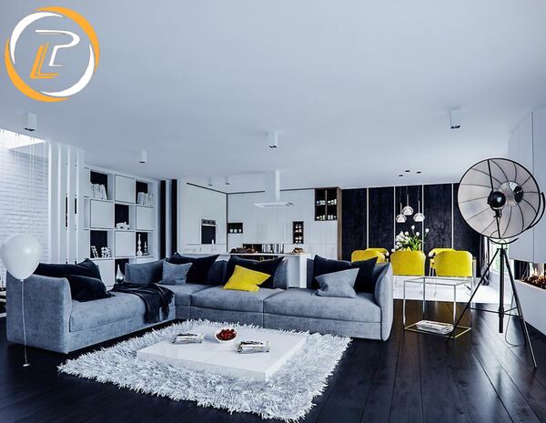 Thiết kế nội thất phòng khách hiện đại phù hợp với không gian nào?