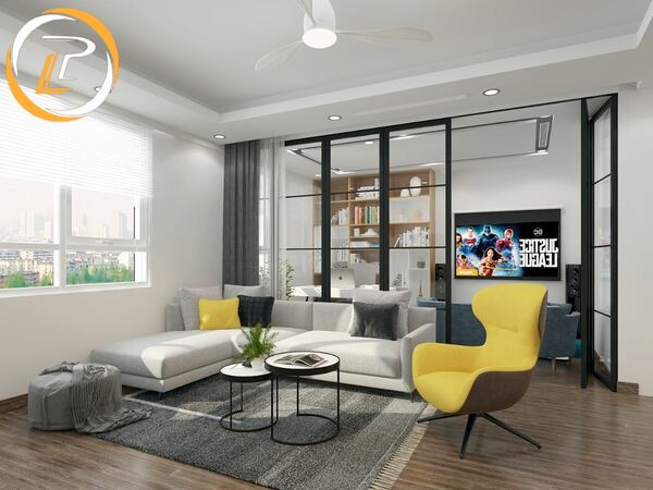 Thiết kế nội thất phòng khách hiện đại phù hợp với không gian nào?