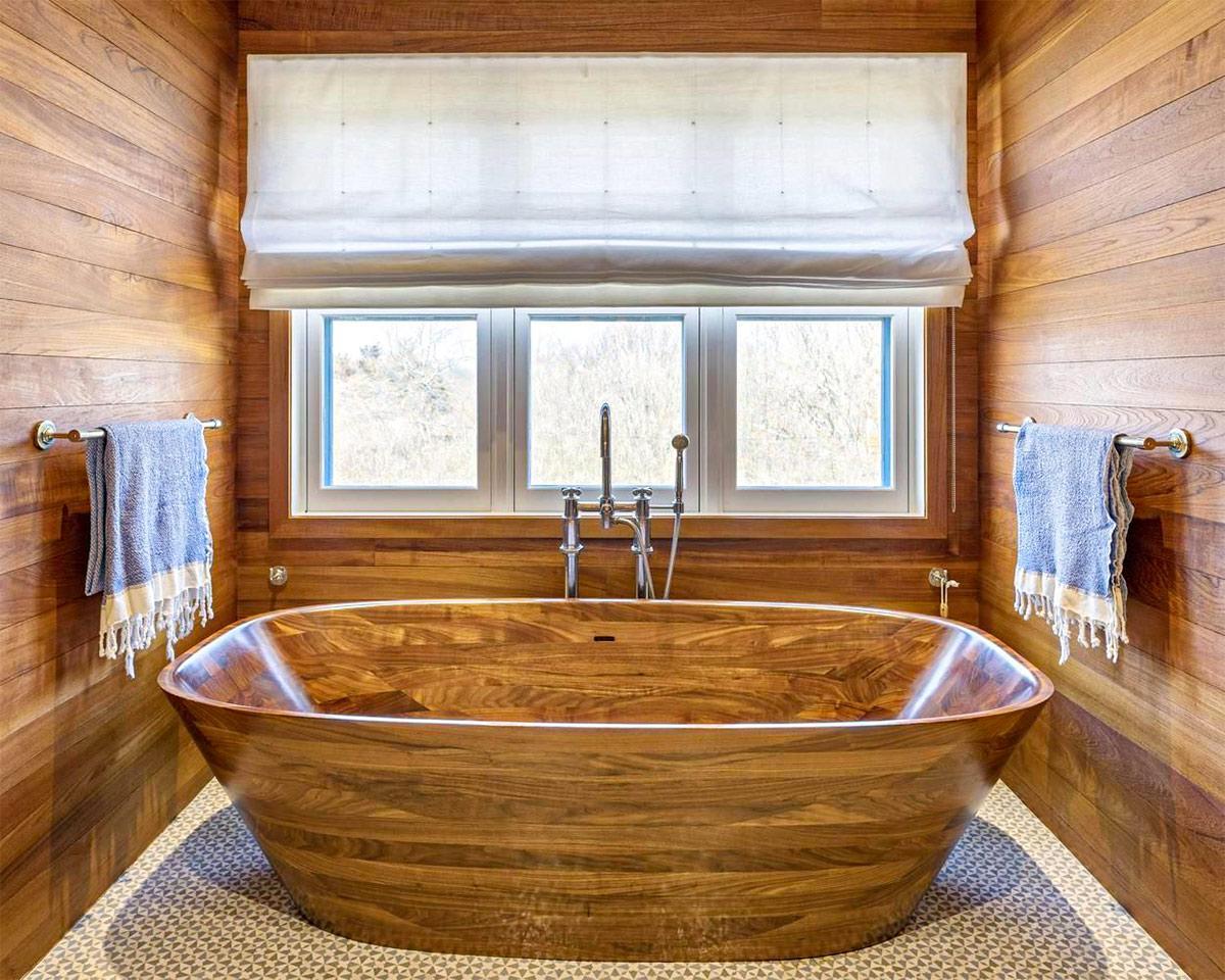 Nội thất phòng tắm bằng gỗ