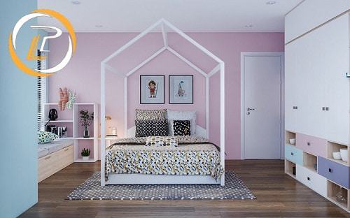Phòng ngủ cho bé phong cách hiện đại – chọn ngay nếu nhà có con gái!