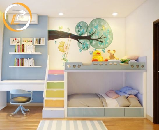 Chọn ngay phòng ngủ trẻ em đẹp với giường tầng liên hoàn cho chung cư