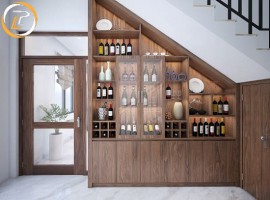 Những mẫu tủ gỗ gầm cầu thang đẹp giúp tối ưu cho không gian nhà bạn