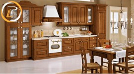 3 mẫu tủ bếp gỗ Xoan Đào phù hợp với không gian phòng bếp